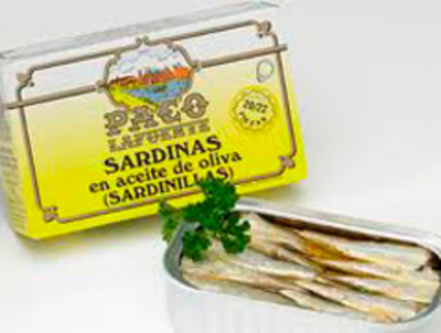 SARDINILLAS EN ACEITE DE OLIVA16/18 PIEZAS