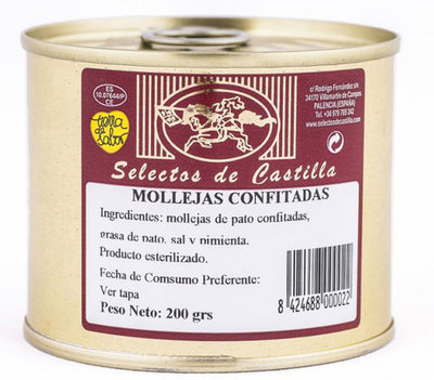 MOLLEJAS DE PATO CONFITADAS 200 Gr