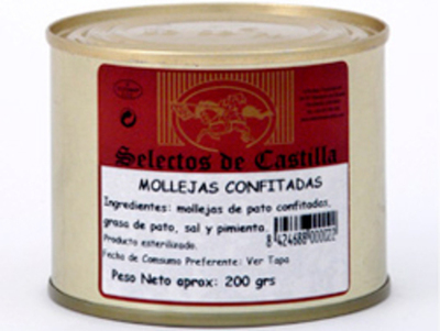 MOLLEJAS DE PATO CONFITADAS 800 Gr