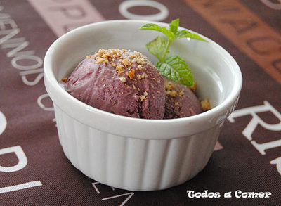 Receta de helado de vino tinto delicatesen