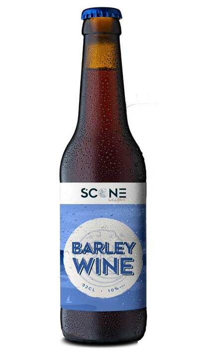 CERVEZA ARTESANA SCONE BARLEY WINE, bot. 33 cl.